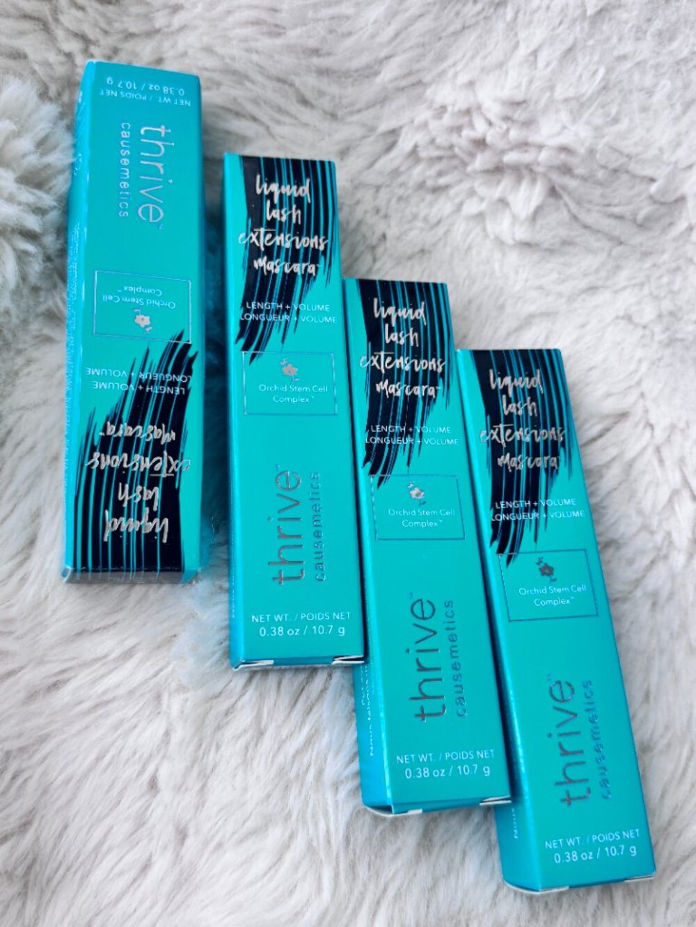 Pack of 4 New Mascara Thrive causemetics Liquid lash